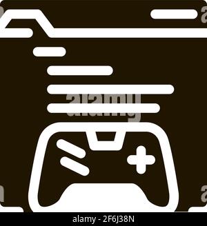 internet game icon Vector Glyph Illustration Stock Vector