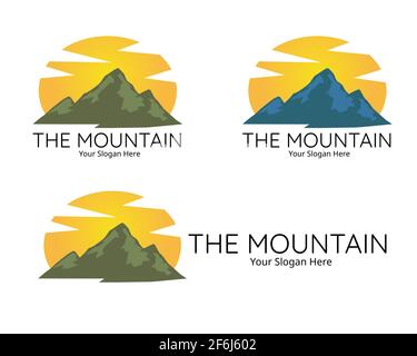 Illustration vector design of mountain logo for your business or company Stock Vector