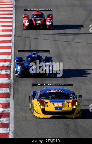 66 SMITH Robert (gbr), COCKER Jonathan (gbr), FANNIN Jody (gbr), Ferrari F458 Italia team JMW Motorsport, action during the 2017 ELMS European Le Mans Series, 4 Hours of Portugal from October 20 to 22 at Portimao - Photo Paulo Maria / DPPI Stock Photo