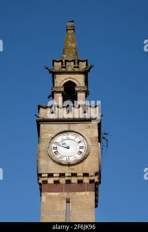 Newnham on Severn is a village in Gloucestershire that sits alongside the River Severn. The clock Tower Stock Photo