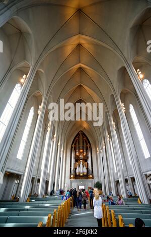 Hallgrímskirkja church. Reykjavik Iceland Stock Photo