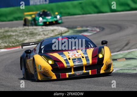 66 SMITH Robert (gbr) Ferrari F458 Italia team JMW Motorsport action during the 2017 ELMS European Le Mans Series prologue tests at Monza, Italy, March 28 to 29 - Photo Jean Michel Le Meur / DPPI Stock Photo