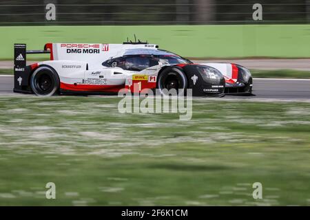 01 JANI Neel (che) TANDY Nick (gbr) LOTTERER André (ger) Porsche 919 hybrid lmp1 team Porsche action during the 2017 FIA WEC World Endurance Championship prologue tests at Monza, Italy, April 1 to 2 - Photo Francois Flamand / DPPI Stock Photo