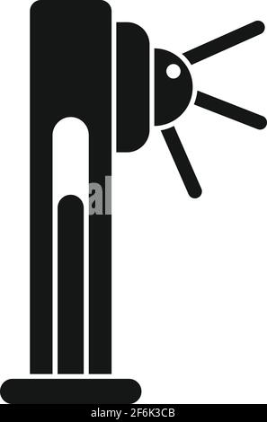 Security turnstile icon, simple style Stock Vector