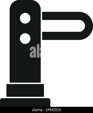 Technology turnstile icon, simple style Stock Vector