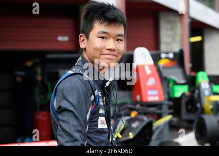 YE Yifei (chn) Renault FR 2.0L team Josef Kaufmann racing ambiance portrait during the 2017 Formula Renault 2.0 at Spa Francorchamps, Belgium, September 22 to 24 - Photo Eric Vargiolu / DPPI Stock Photo