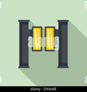 Access turnstile icon, flat style Stock Vector