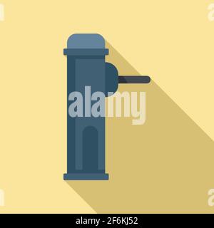 Card turnstile icon, flat style Stock Vector