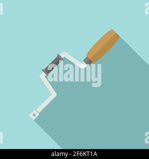 Carpenter brace icon, flat style Stock Vector
