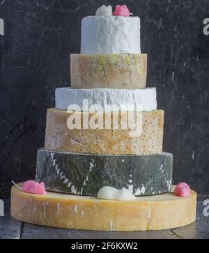 Wedding cheese cake Stock Photo