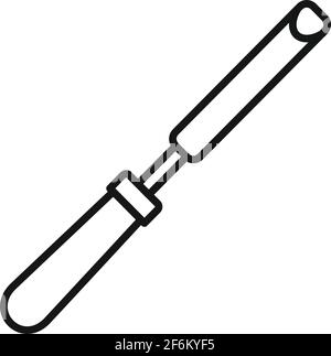 Chisel sharp icon, outline style Stock Vector Image & Art - Alamy