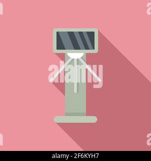 Tripod turnstile icon, flat style Stock Vector