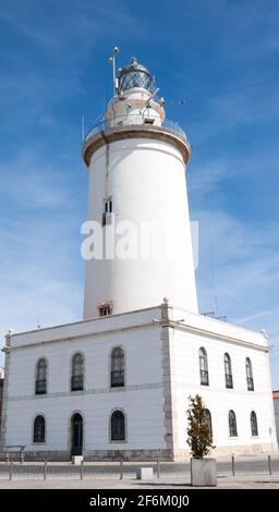 La Farola de Málaga - the Lighthouse of Malaga Stock Photo