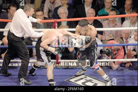 BOXING AMIR KHAN V WILLIE LIMOND FOR THE COMMONWEALTH LIGHWEIGHT TITLE AT THE O2 ARENA 14/7/2007 PICTURE DAVID ASHDOWN Stock Photo