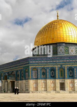 Israel, Jerusalem, Temple Mount, Dome of the Rock mosque Stock Photo