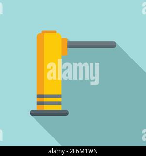 Train turnstile icon, flat style Stock Vector