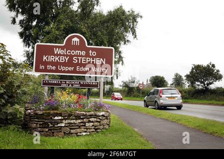 BRITAIN IN BLOOM..... Kirkby Stephens one of the finalists in the competition.  pic David Sandison Stock Photo