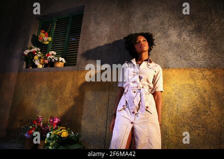 South African born Tsakane Valentine will play the lead in Carmen Jones at the Royal Festival Hall 25 July to 2 Sept 2007.  pic David Sandison 25/7/2007 Stock Photo