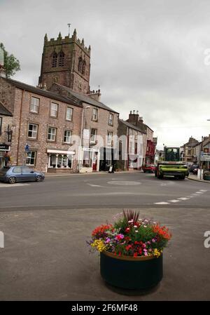 BRITAIN IN BLOOM..... Kirkby Stephens one of the finalists in the competition.  pic David Sandison Stock Photo