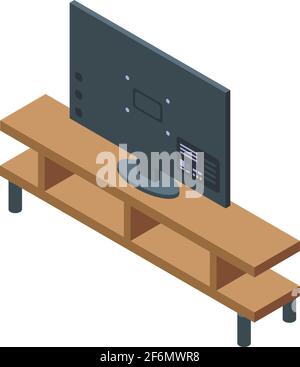 Interactive tv icon. Isometric of Interactive tv vector icon for web design isolated on white background Stock Vector