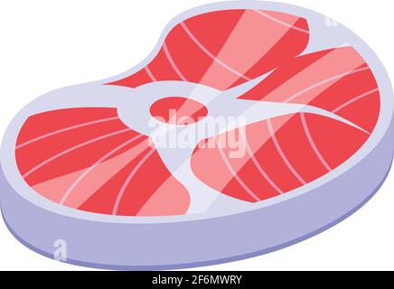 Gmo meat icon. Isometric of Gmo meat vector icon for web design isolated on white background Stock Vector