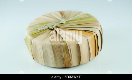 Palm sugar origin. Arenga pinnata tree is an economically important feather palm native to tropical Asia Stock Photo