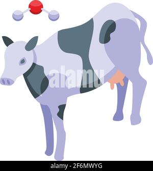 Gmo milk icon. Isometric of Gmo milk vector icon for web design isolated on white background Stock Vector