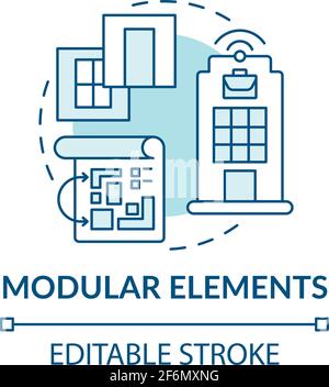 Modular elements concept icon Stock Vector Image & Art - Alamy