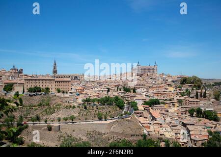 Whole view of Toledo Cathedral, Spain Stock Photo