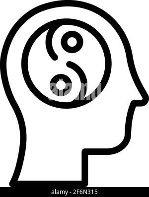 Spiritual healing icon. Outline Spiritual healing vector icon for web design isolated on white background Stock Vector