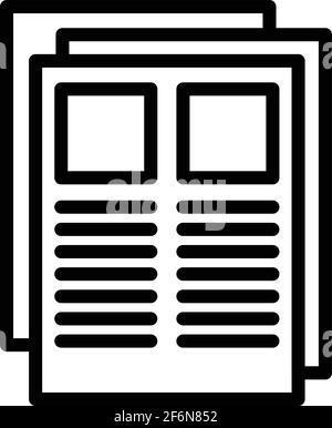 Engineering information icon. Outline engineering information vector icon for web design isolated on white background Stock Vector