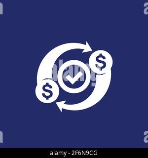 costs optimization, efficiency icon, money concept Stock Vector