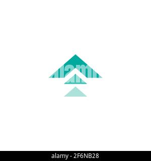 blue arrows up icon. swipe up button. Isolated on white. Upload, scroll icon. Upgrade, speed up sign. North pointing arrow. Stock Vector