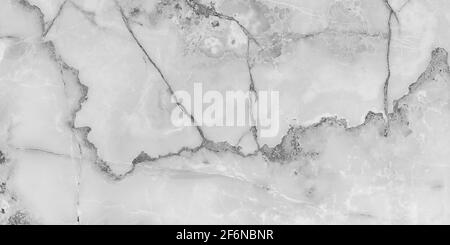 white color polished marble design with dark natural veins use for wall tiles and wall paper use Stock Photo