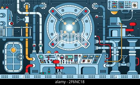 Steampunk fantastic machine for teleportation Stock Vector Image & Art ...