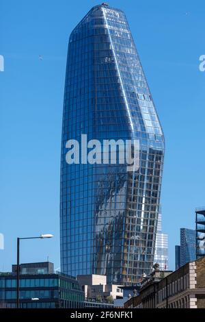 One Blackfriars is a mixed-use development at No. 1 Blackfriars Road in Bankside, London, known as The Vase or The Boomerang due to its shape Stock Photo