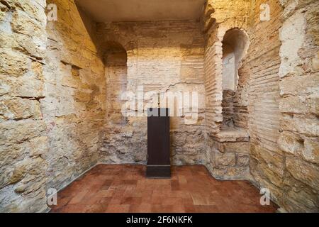 Cordoba, Andalusia, Spain, December 28 2016, Interior view of the Sinagoga de Córdoba Stock Photo