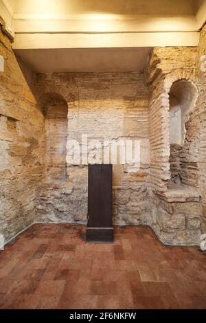 Cordoba, Andalusia, Spain, December 28 2016, Interior view of the Sinagoga de Córdoba Stock Photo