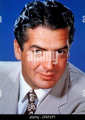 VICTOR MATURE (1913-1999) American film actor about 1945 Stock Photo