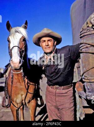 RANDOLPH SCOTT (18998-1987) American film actor about 1946 Stock Photo ...