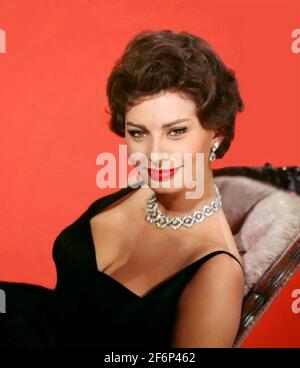 SOPHIA LOREN Italian film actress about 1960 Stock Photo