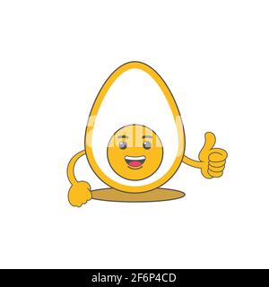 ester egg emoticon with smile faces vector image Stock Vector