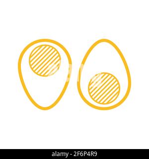 egg line art flat design vector image Stock Vector