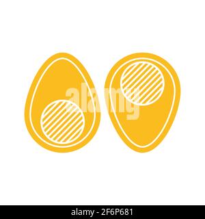 egg line art flat design vector image Stock Vector