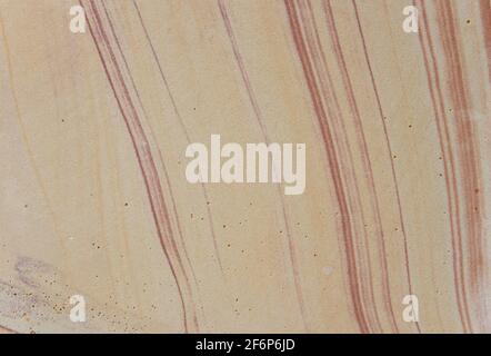 Decorative striped red and yellow sandstone texture background Stock Photo