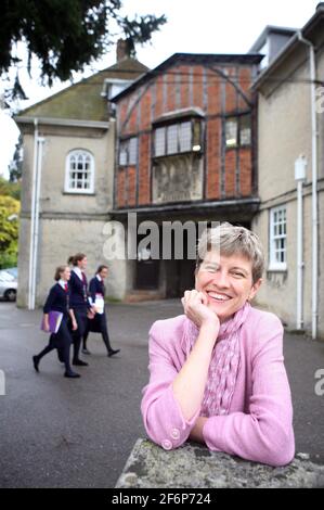 Heathfield St Mary's School Ascot.... Frances King Headmistress  pic David Sandison 12/10/2007 Stock Photo