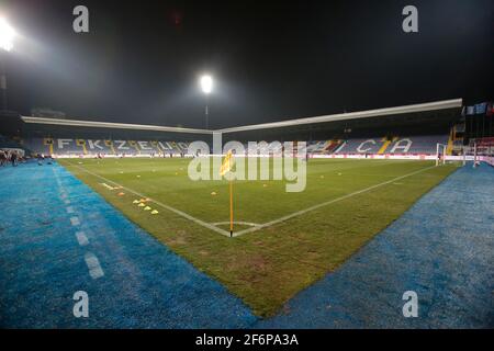 Stadium Grbavica  during  World Cup 2022 group B qualifying soccer match between Bosnia and France  at Stadium Grbavica in Sarajevo, Bosnia, Wednesday Stock Photo