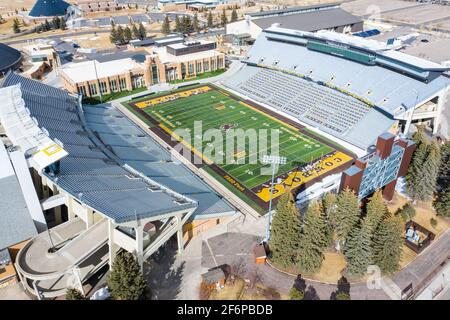 War Memorial Stadium, University of Wyoming, Laramie, Wyoming, USA Stock Photo
