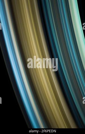 blue white and yellow diagonal light lines Stock Photo
