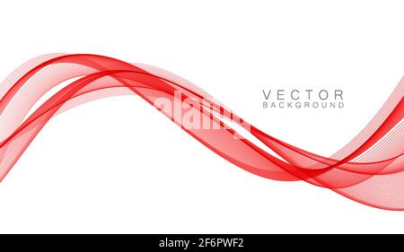 Abstract colorful vector background, color wave for design brochure, website, flyer. Stock Vector